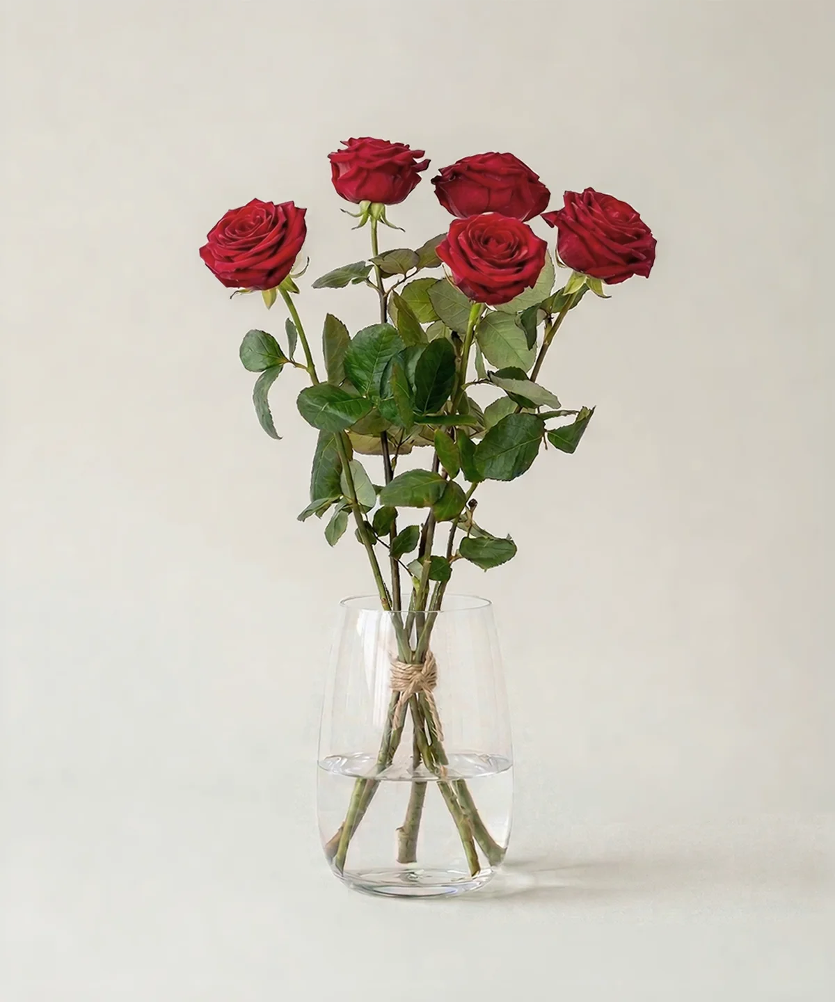 Bukett av rosor från Nockebyhovs Blommor i Bromma, Stockholm.