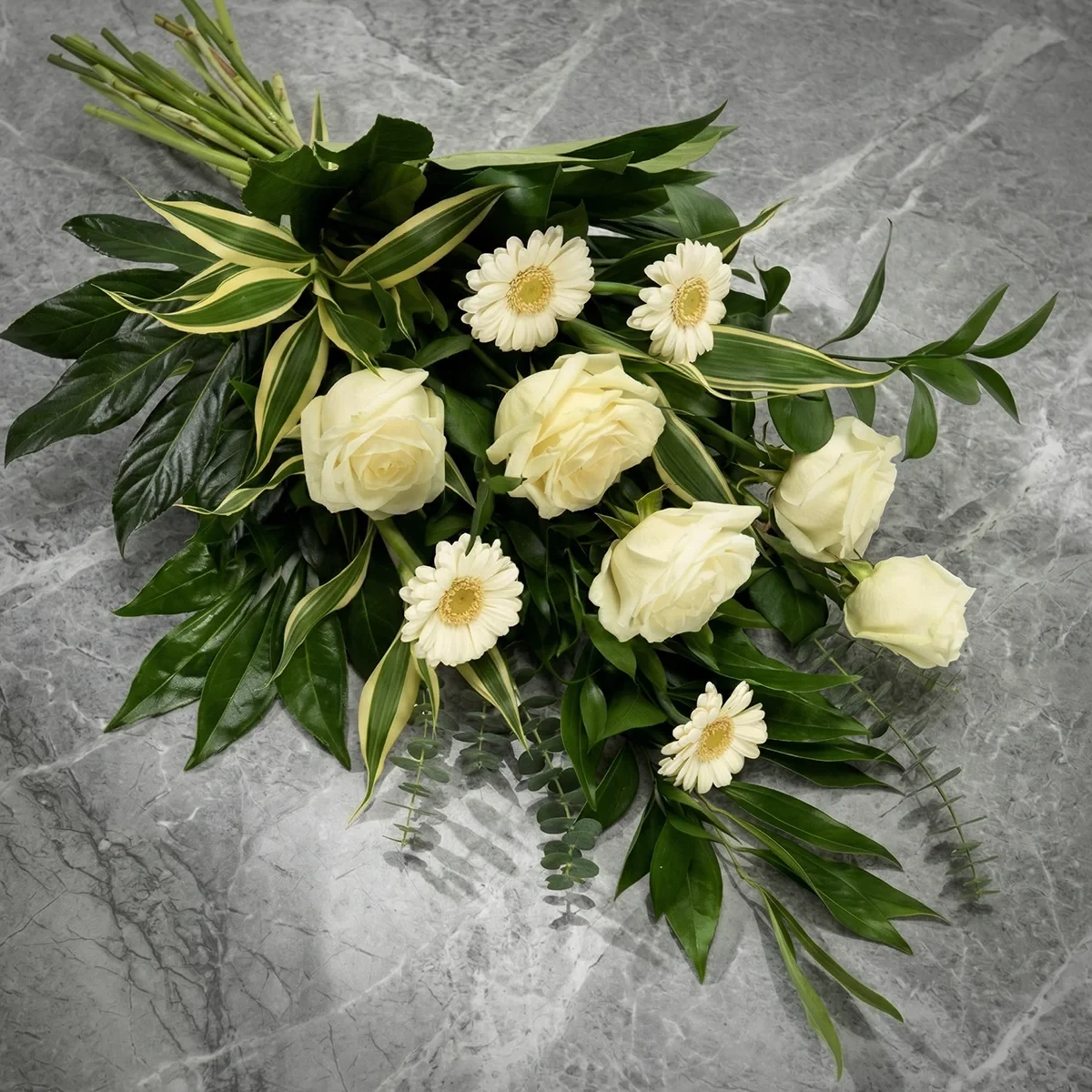 Sorgbukett från Nockebyhovs Blommor nära Brommaplan