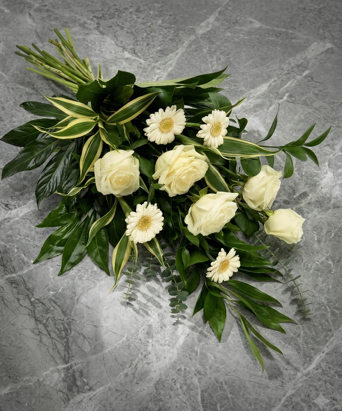 Sorgbukett från Nockebyhovs Blommor nära Brommaplan